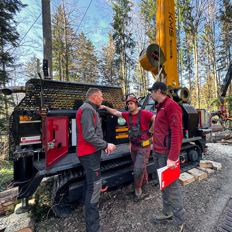 Neuer Seilkran KMS/KR50-1 – Wir erschliessen neue Wälder